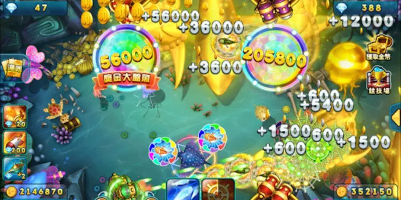 Bắn cá trung quốc - Game chơi thú vị hấp dẫn tại hi88 4 Tập trung vào loại cá lớn