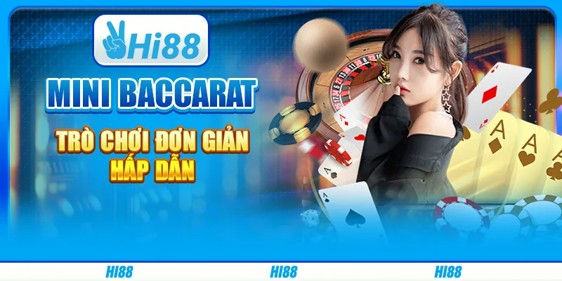 Mini baccarat - trò chơi đơn giản, hấp dẫn từ hi88