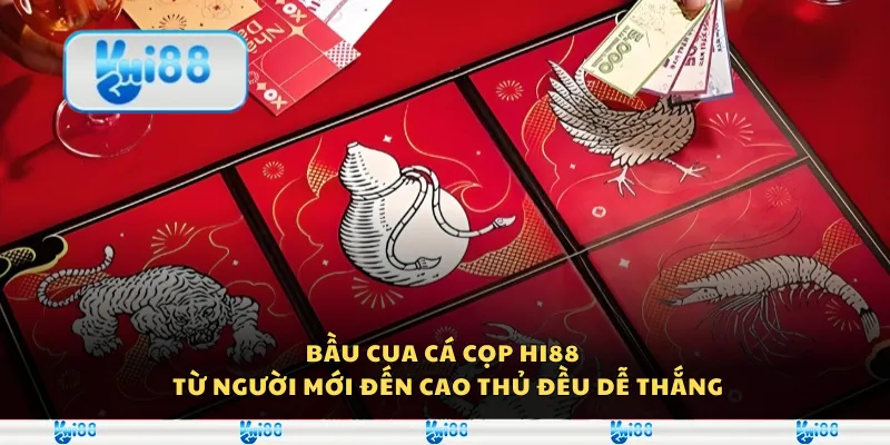 Bầu cua cá cọp Hi88 - Từ người mới đến cao thủ đều dễ thắng